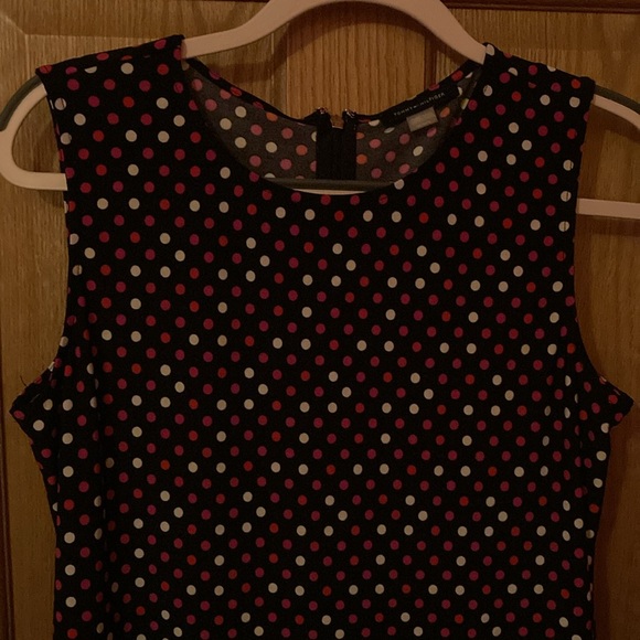 Tommy Hilfiger women’s black and polka dot peplum top - Picture 2 of 11
